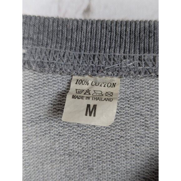 HARRY STYLES Tattoo Sweatshirt Fleece Pullover Gray Cotton Unisex Medium - Picture 7 of 7